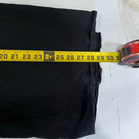 Ariat Black Solid Wrinkle Free Button Up Shirt Mens Medium Rodeo Cowboy Western - Picture 7 of 7